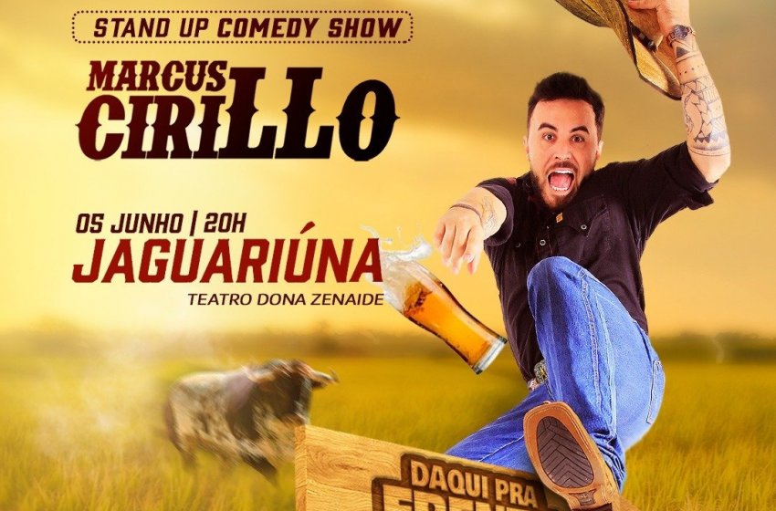DOMINGO TEM STAND UP “DAQUI PRA FRENTE SÓ PRA TRÁS” NO TEATRO DE JAGUARIÚNA