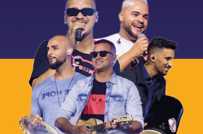 FEIRA NOTURNA DESTA QUARTA-FEIRA SERÁ DE MUITO PAGODE COM O GRUPO PURA OPÇÃO