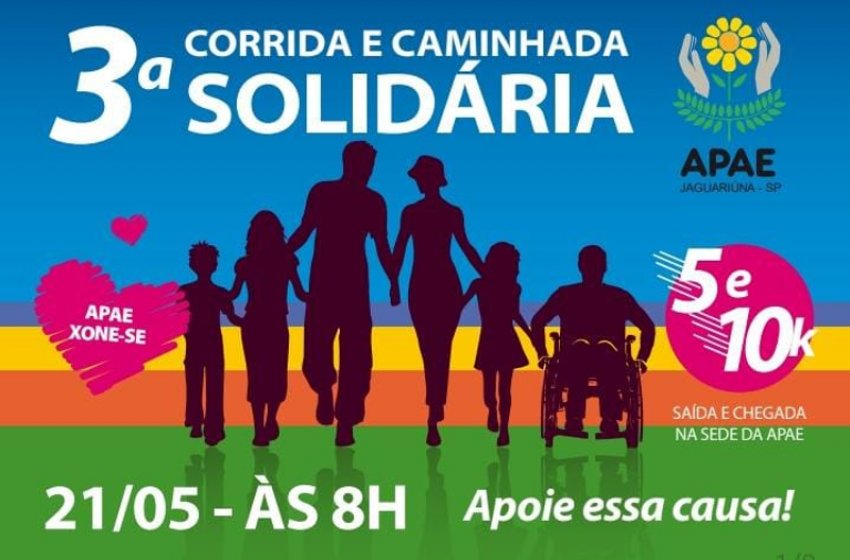 3ª CORRIDA E CAMINHADA DA APAE ACONTECE NESTE DOMINGO; CONFIRA COMO FICA O TRÂNSITO
