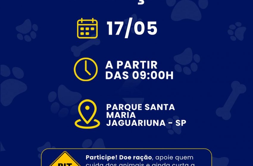  PIT STOP DA RAÇÃO ACONTECERÁ NESTE SÁBADO NO ESTACIONAMENTO DO PARQUE SANTA MARIA