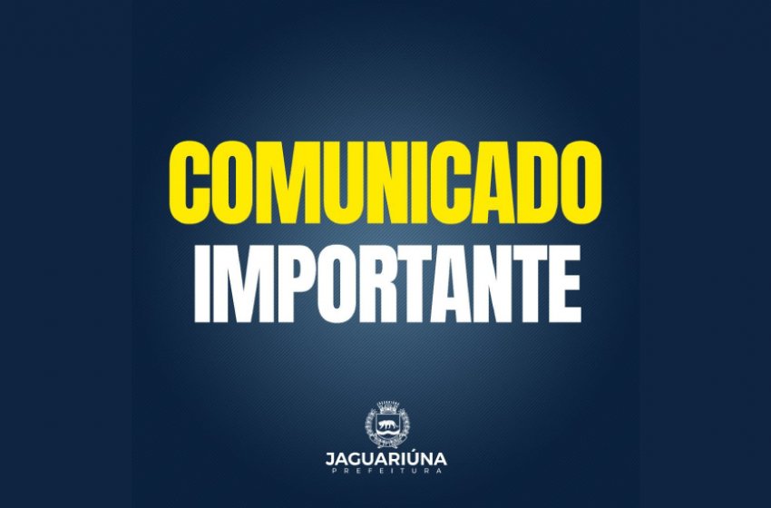 COMUNICADO IMPORTANTE – HABITAÇÃO POPULAR