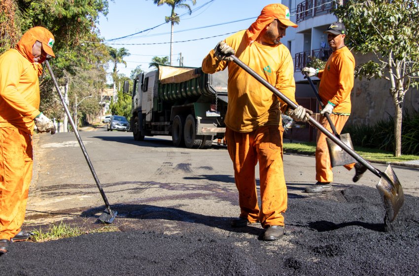 PREFEITURA REALIZA OPERAÇÃO TAPA-BURACOS NO NOVA JAGUARIÚNA