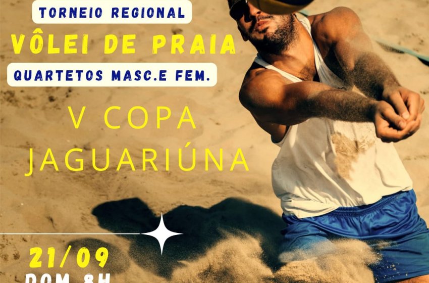  FINAIS PARA QUARTETOS DA COPA JAGUARIÚNA DE VÔLEI DE PRAIA ACONTECEM DOMINGO NO AZULÃO 