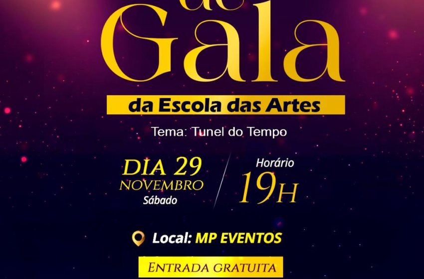BAILE DE GALA DA ESCOLA DAS ARTES ACONTECE DIA 29 DE NOVEMBRO