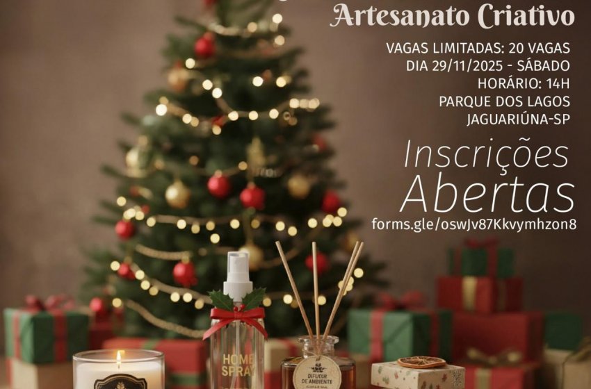 ARTESANATO CRIATIVO É TEMA DE OFICINA NESTE SÁBADO