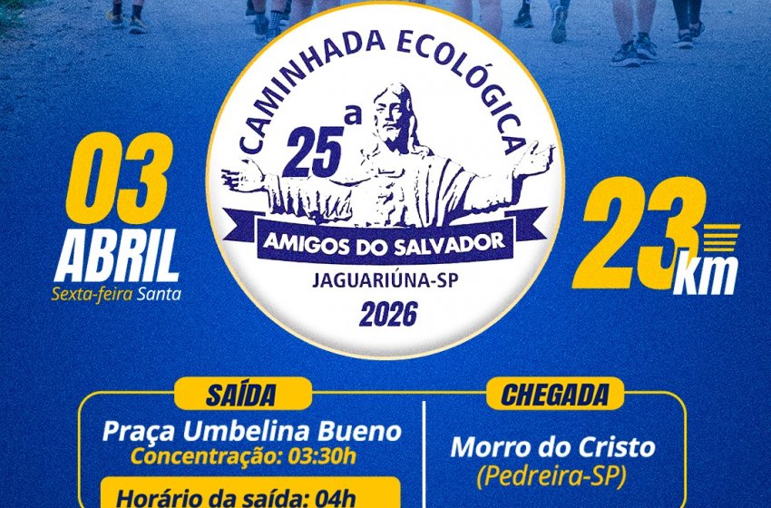 CAMINHADA ECOLÓGICA AMIGOS DO SALVADOR ACONTECERÁ DIA 03 ABRIL