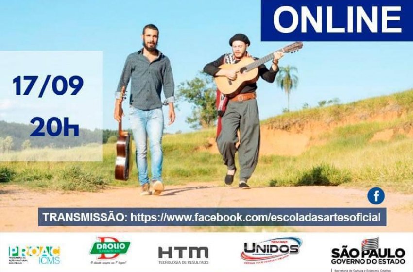 ESCOLA DAS ARTES TRANSMITE AO VIVO SHOW ‘ALMA DE INTERIOR’ NESTA SEXTA, ÀS 20H